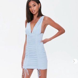 forever 21 ruched mini dress